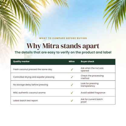 Mitra Cold Pressed Virgin Coconut Oil