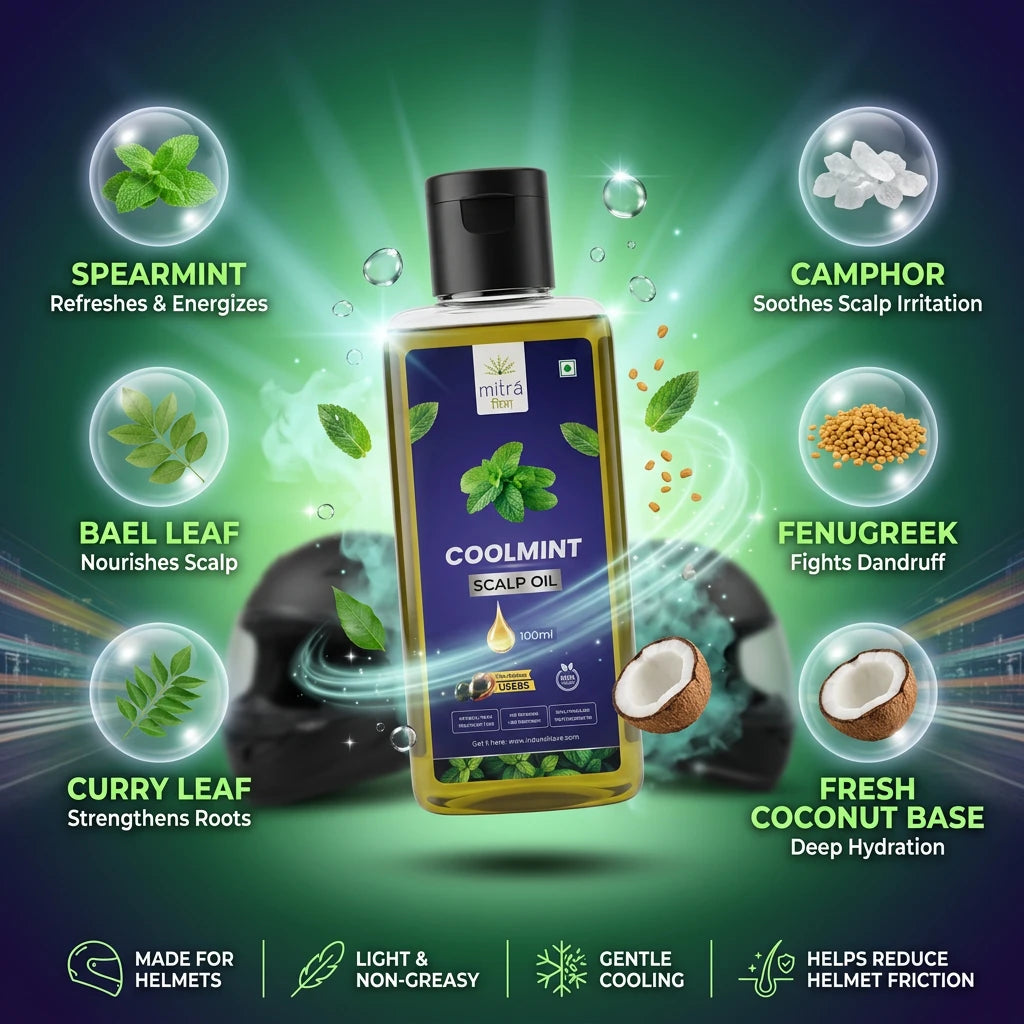 Mitra Coolmint Scalp Oil for Helmet Users