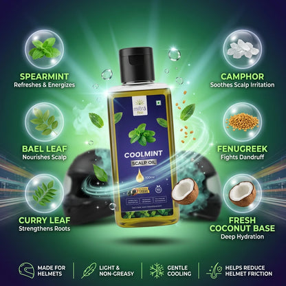 Mitra Coolmint Scalp Oil for Helmet Users
